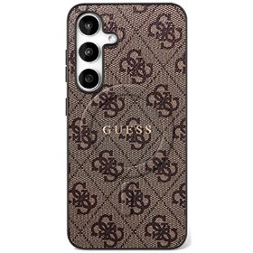 Guess case for Samsung Galaxy S25 FE HC MAGSAFE PU 4G RING CLASSIC LOGO brown