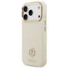 Guess Grained Strass Logo MagSafe case for iPhone 17 Pro beige