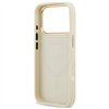 Guess Grained Strass Logo MagSafe case for iPhone 17 Pro beige