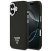 Guess Grained Triangle Logo MagSafe case for iPhone 17 black