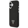 Guess Grained Triangle Logo MagSafe case for iPhone 17 black