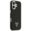 Guess Grained Triangle Logo MagSafe case for iPhone 17 black