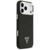 Guess Grained Triangle Logo MagSafe case for iPhone 17 Pro black