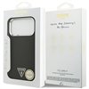 Guess Grained Triangle Logo MagSafe case for iPhone 17 Pro black