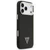 Guess Grained Triangle Logo MagSafe case for iPhone 17 Pro Max black