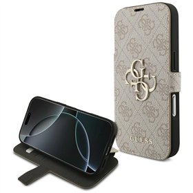 Guess Book 4G Metal Logo case for iPhone 17 Pro pink