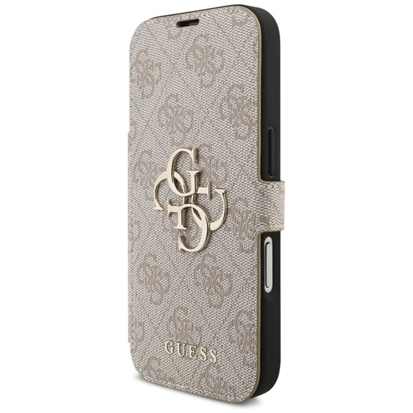 Guess Book 4G Metal Logo case for iPhone 17 Pro pink