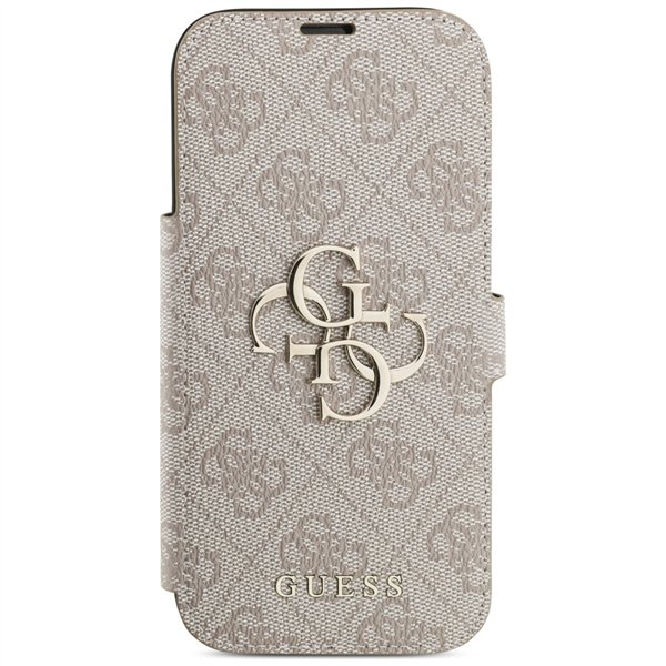 Guess Book 4G Metal Logo case for iPhone 17 Pro pink