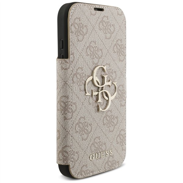 Guess Book 4G Metal Logo case for iPhone 17 Pro pink