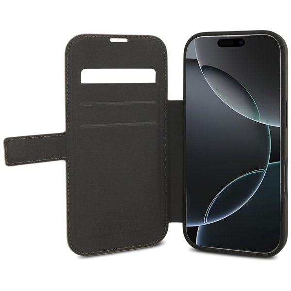 Guess Book 4G Metal Logo case for iPhone 17 Pro pink