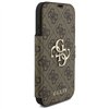 Guess Book 4G Metal Logo case for iPhone 17 Pro brown