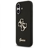 Guess Silicone Big 4G Script case for iPhone 17 black