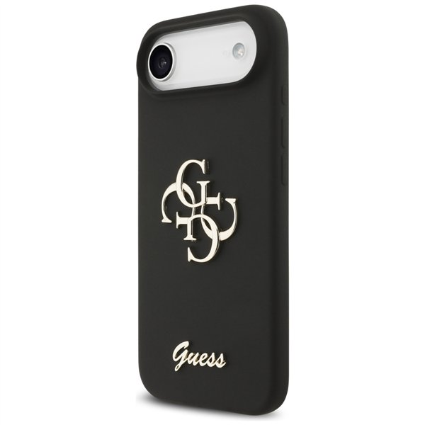 Guess Silicone Big 4G Script case for iPhone Air black