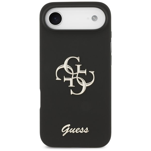 Guess Silicone Big 4G Script case for iPhone Air black