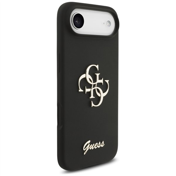 Guess Silicone Big 4G Script case for iPhone Air black