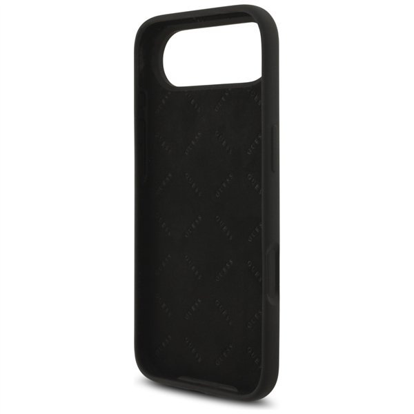 Guess Silicone Big 4G Script case for iPhone Air black