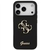 Guess Silicone Big 4G Script case for iPhone 17 Pro black
