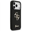 Guess Silicone Big 4G Script case for iPhone 17 Pro black