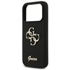Guess Silicone Big 4G Script case for iPhone 17 Pro black