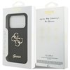 Guess Silicone Big 4G Script case for iPhone 17 Pro black