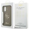 Guess Silicone Big 4G Script case for iPhone 17 brown