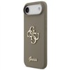 Guess Silicone Big 4G Script case for iPhone Air brown