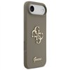 Guess Silicone Big 4G Script case for iPhone Air brown