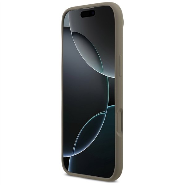 Guess Silicone Big 4G Script case for iPhone Air brown