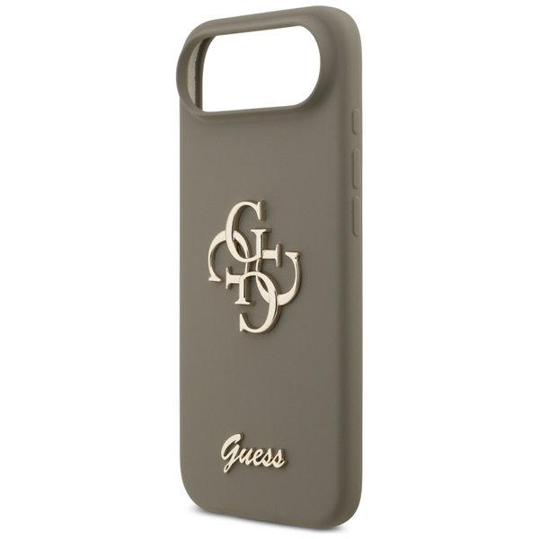 Guess Silicone Big 4G Script case for iPhone Air brown
