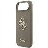 Guess Silicone Big 4G Script case for iPhone Air brown