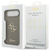 Guess Silicone Big 4G Script case for iPhone Air brown