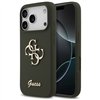Guess Silicone Big 4G Script case for iPhone 17 Pro khaki