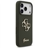 Guess Silicone Big 4G Script case for iPhone 17 Pro khaki