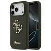 Guess Silicone Big 4G Script case for iPhone 17 Pro Max khaki