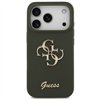 Guess Silicone Big 4G Script case for iPhone 17 Pro Max khaki
