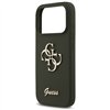 Guess Silicone Big 4G Script case for iPhone 17 Pro Max khaki