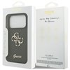 Guess Silicone Big 4G Script case for iPhone 17 Pro Max khaki