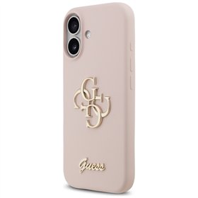 Guess Silicone Big 4G Script case for iPhone 17 pink