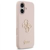 Guess Silicone Big 4G Script case for iPhone 17 pink