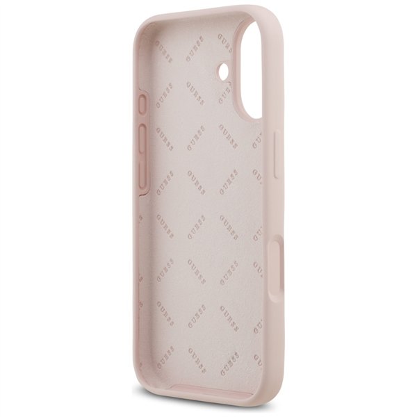 Guess Silicone Big 4G Script case for iPhone 17 pink