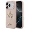 Guess Silicone Big 4G Script case for iPhone 17 Pro pink
