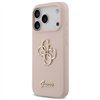 Guess Silicone Big 4G Script case for iPhone 17 Pro pink