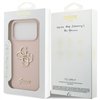Guess Silicone Big 4G Script case for iPhone 17 Pro pink