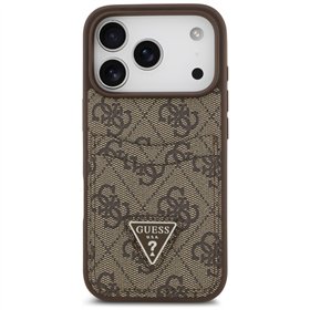 Guess 4G Double Card Triangle case for iPhone 17 Pro brown