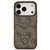 Guess 4G Double Card Triangle case for iPhone 17 Pro brown