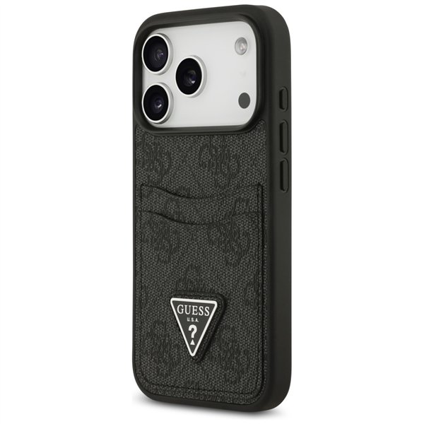 Guess 4G Double Card Triangle case for iPhone 17 Pro black