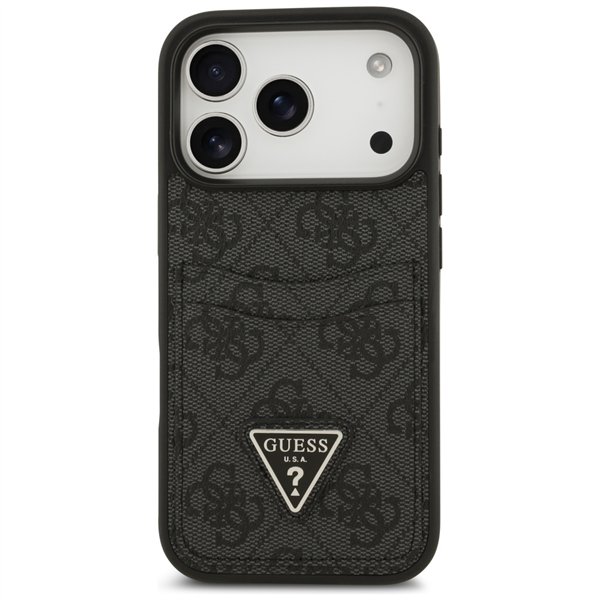 Guess 4G Double Card Triangle case for iPhone 17 Pro black