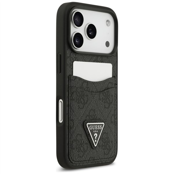 Guess 4G Double Card Triangle case for iPhone 17 Pro black