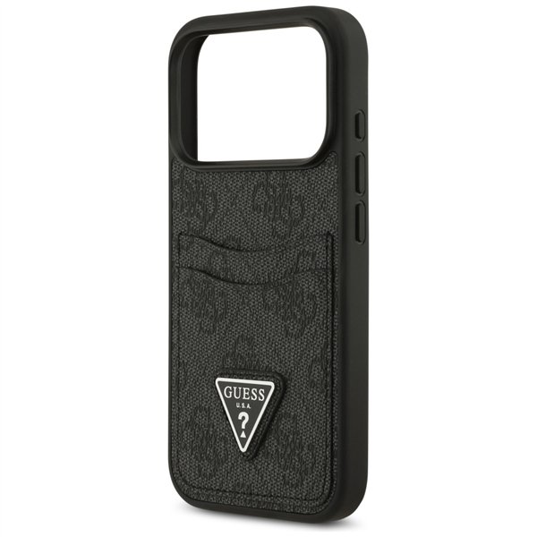 Guess 4G Double Card Triangle case for iPhone 17 Pro black