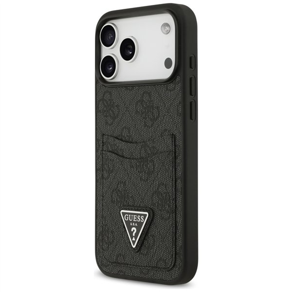 Guess 4G Double Card Triangle case for iPhone 17 Pro Max black